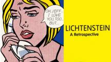 A Roy Lichtenstein retrospektív tárlat plakátja