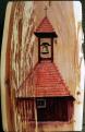 Bihari Puhl Levente: Őrfalui harangláb, almafa, 24,7x16,3cm