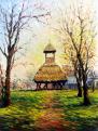 Bihari Puhl Levente: Pankaszi harangláb, o-farost, 40x30cm