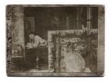 Csók István párizsi műteremlakásában, 1903-ban