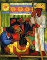 Diego Rivera: Virágokkal díszített kenu, 1931.