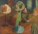 Edgar Degas: A kalaposnál, 1882-1886 körül