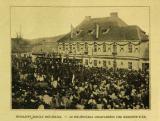 Az emléktábla-avatás Munkácsy szülőházán, 1882 március 3-án