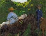 Ferenczy Károly (1862–1917): Vázlat a „Lovagló gyermekek”-hez, 1905, vászon, olaj, 64×79 cm