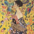 Gustav Klimt: Hölgy legyezővel, 1917-1918.