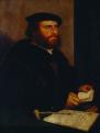 ifj. Hans Holbein férfi portréja a restaurálás előtt, 152-1533 körül