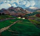 Iványi Grünwald Béla (1867-1940): Nagybányai táj a Gutinnal, 1908 körül\r\n