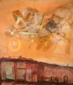 Kondor Béla: Bombázás, olaj, farost, 1964