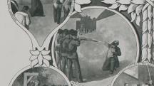 A Kreith-féle Ereklyemúzeum emléklapja, litográfia (részlet)