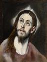 El Greco: Krisztus fej, 1577-1579 körül<br>Forrás: http://www.mcnayart.org/index.php