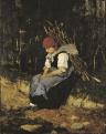 Munkácsy Mihály: Rőzsehordó nő, 1873<br>Magyar Nemzeti Galéria