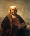 Rembrandt: Önarckép, ca. 1665.<br>Forrás: www.paintings-art-picture.com
