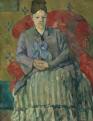 Cézanne felesége vörös karosszékben, 1877 körül