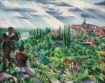 Szentendre látképe Pismányból, 1923/1925, olaj, vászon, 68 x 87 cm