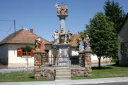 Szentháromság a Szent Szűzzel és pestis ellen védő szentekkel. Drégelypalánk