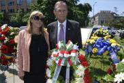 Schmidt Mária, a budapesti Terror Háza múzeum igazgatója és Szapáry György washingtoni magyar nagykövet