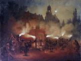 Zichy Mihály (1827-1906): Skót fáklyatánc, 1871, akvarell