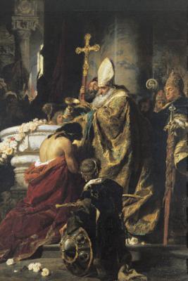 Benczúr Gyula: Vajk megkeresztelése