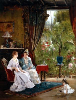 Munkácsy Mihály: Pálmaházban, 1881.