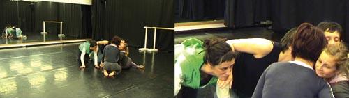 Koronczi Endre: PopSzinergia, 2007, kétcsatornás videó installáció, részlet