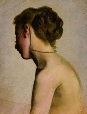 Markus Schinwald: Lavinia, 2007 Oil on canvas  29 x 37 cm