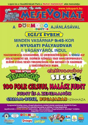 A Mesevonat plakátja