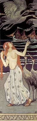 Körösfői-Kriesch Aladár: Kasszandra, 1908. gobelin, szőtte: Belmonte Leo