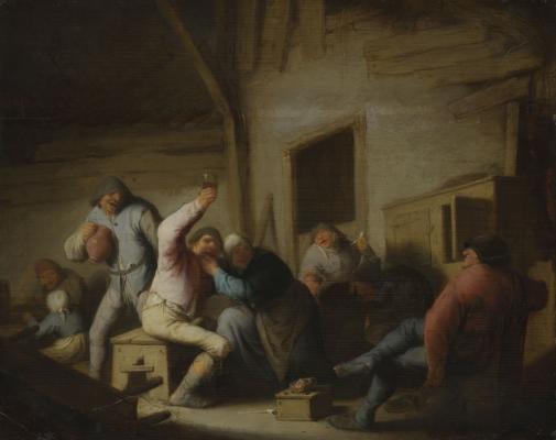 Adriaen van Ostade: Kocsmában mulatozó parasztok