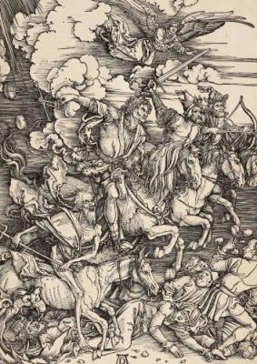 Albrecht Dürer: Az Apokalipszis négy lovasa, fametszet