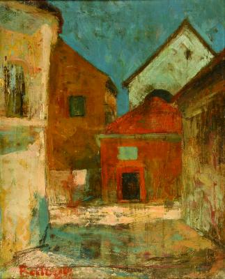 Balogh László: Szentendrei részlet a Török-közzel, 1957.