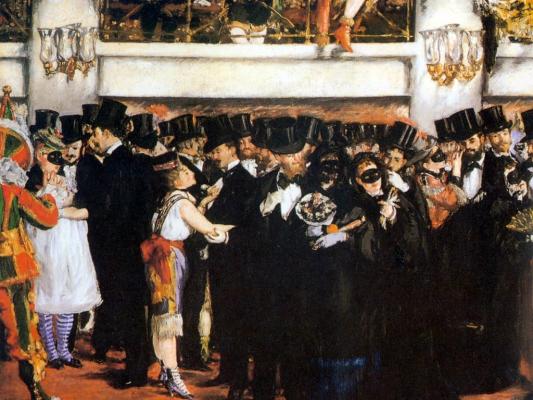 Édouard Manet: Maszkabál az operában, 1873.