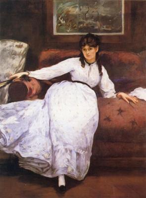 Édouard Manet: Pihenés (Berthe Morisot portréja), 1870.