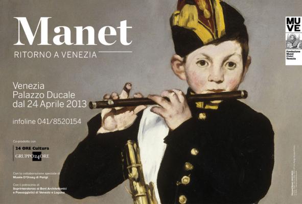 A velencei Manet-kiállítás plakátja