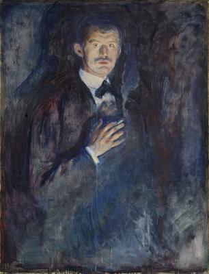 Edvard Munch: Önarckép cigarettával, 1895.