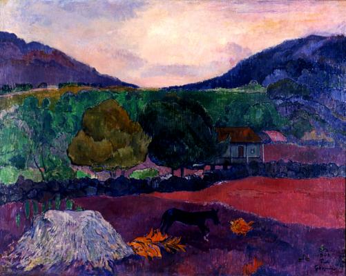 Paul Gauguin: Táj kutyával, 1903