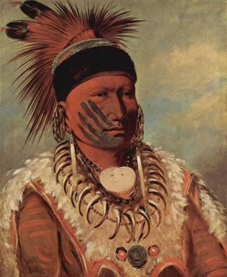 George Catlin: Fehér Felhő, indián nagyfőnök, 1830-1870