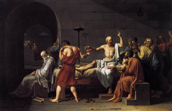 Jacques-Louis David: Szókratész halála, 1787.