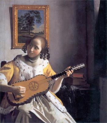 Jan Vermeer: A gitáron játszó nő, 1672.