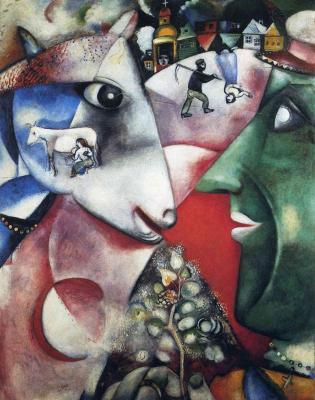 Marc Chagall: Én és a falu, 1911.