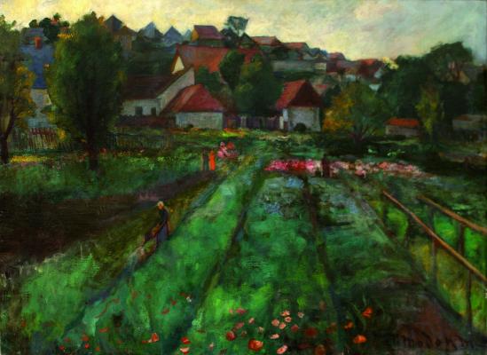 Modok Mária: Látkép a Szamár-heggyel, 1929.