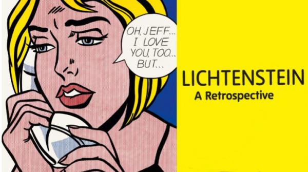 A Roy Lichtenstein retrospektív tárlat plakátja