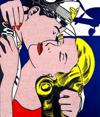 Roy Lichtenstein: Csók, 1961.
