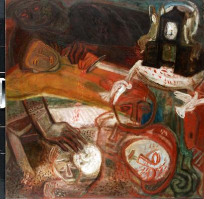 Ámos Imre: Háború, 1938. Olaj, vászon
Magyar Nemzeti Galéria, Budapest
Ltsz. / Inv. no. 67.210T
