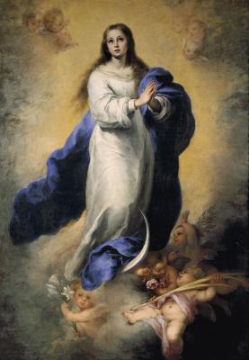 Bartolomé Estebán Murillo: Szeplőtelen Szűz, Escorial kolostor, 1656-1660.