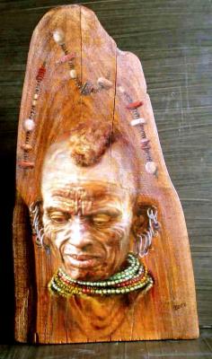 Bihari Andrea (Ynda): Ráncosan olaj-cseresznyefa, 47x24 cm (1)