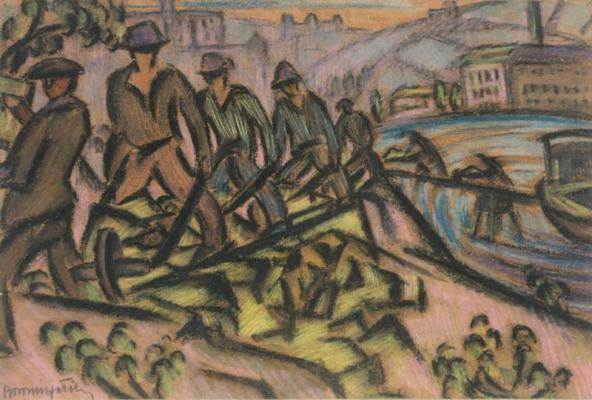 Boromisza Tibor: Kirakodás az uszályról