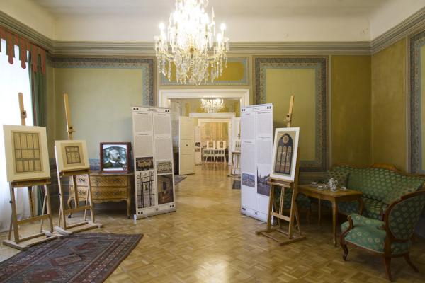 Egyszerű vonalakban tiszta színezés, enteriőr