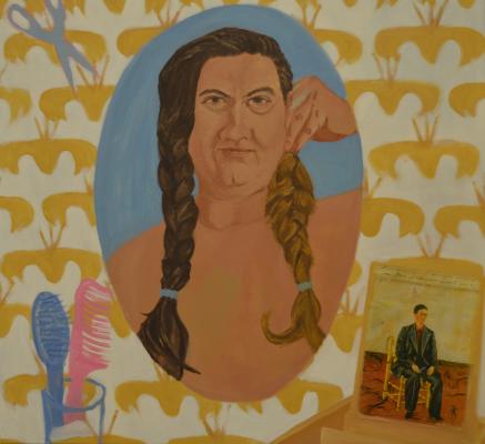 Fajgerné, türelem rózsát terem I., 2014, olaj, vászon, 90x90cm (1) (1)