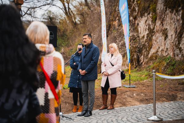 A füleki vár alatt felújították a földalatti folyosók bejárati területét