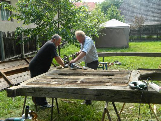 A felújítás munkafázisa